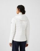 Cloe White Lightweight Hooded Down Jacket