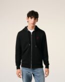 Black Zip-Up Cotton Friend of the Heart Hoodie