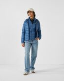 Cloe Jeans Blue Lightweight Hooded Down Jacket