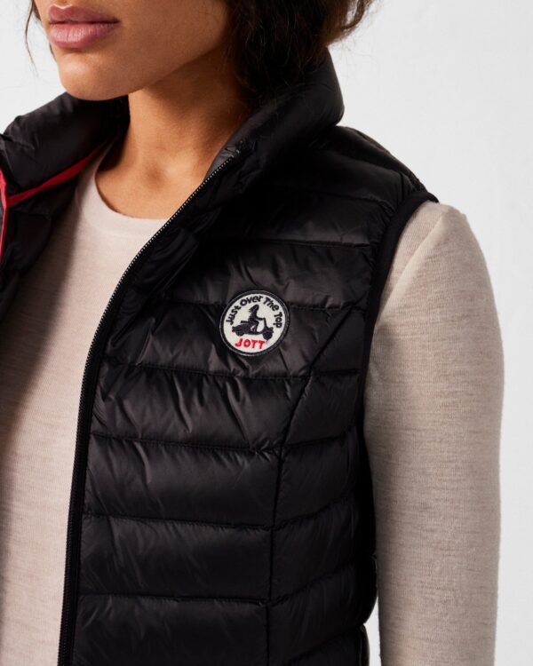 Black Seda Sleeveless Lightweight Down Jacket - Image 5