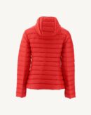 Cloe Bright Red Lightweight Hooded Down Jacket