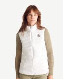 White Seda Sleeveless Lightweight Down Jacket