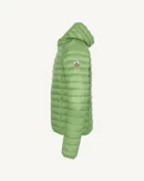 Nico Fern Green Lightweight Hooded Down Jacket