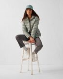 Cloe Mineral Green Lightweight Hooded Down Jacket