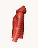 Cloe Brick Lightweight Hooded Down Jacket