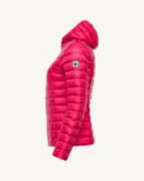Cloe Fushia Lightweight Hooded Down Jacket