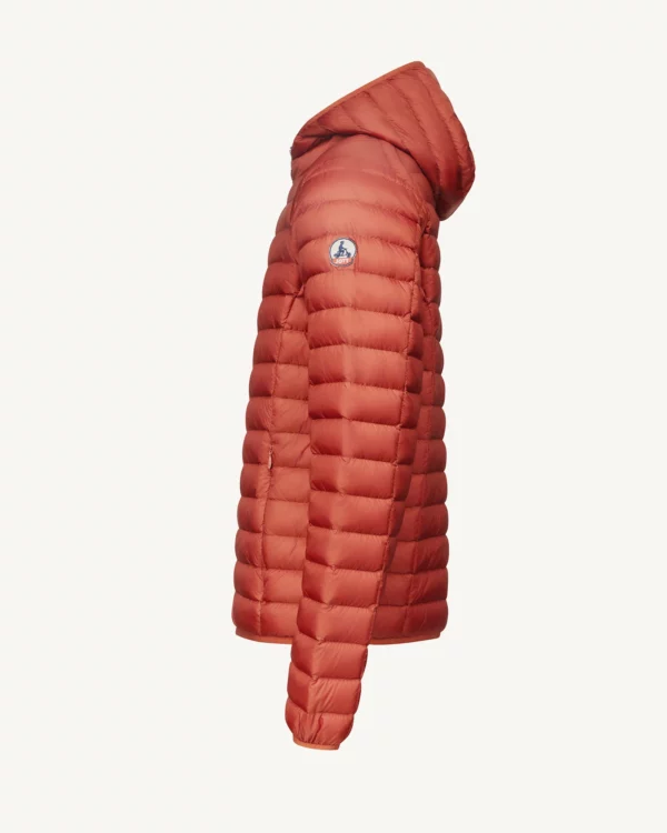 Nico Brick Lightweight Hooded Down Jacket - Image 3