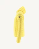Nico Light Yellow Hooded Lightweight Down Jacket