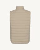 Beige Arafo stretch sleeveless down jacket