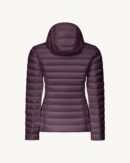 Cloe Fig Lightweight Hooded Down Jacket