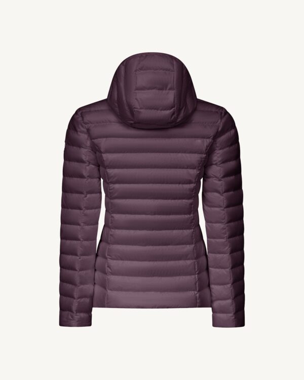 Cloe Fig Lightweight Hooded Down Jacket - Image 5