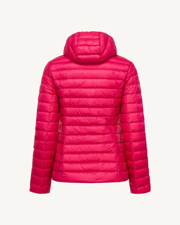 Cloe Fushia Lightweight Hooded Down Jacket - Image 3