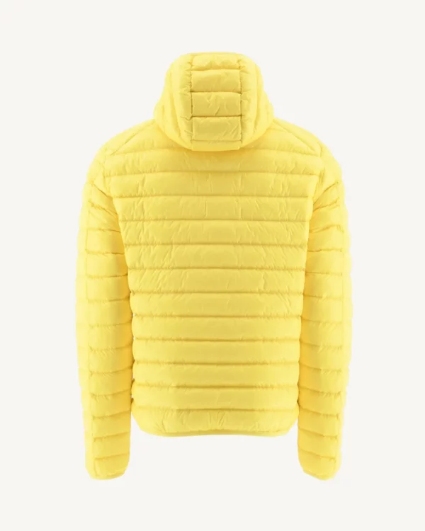 Nico Light Yellow Hooded Lightweight Down Jacket - Image 3