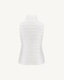 White Seda Sleeveless Lightweight Down Jacket