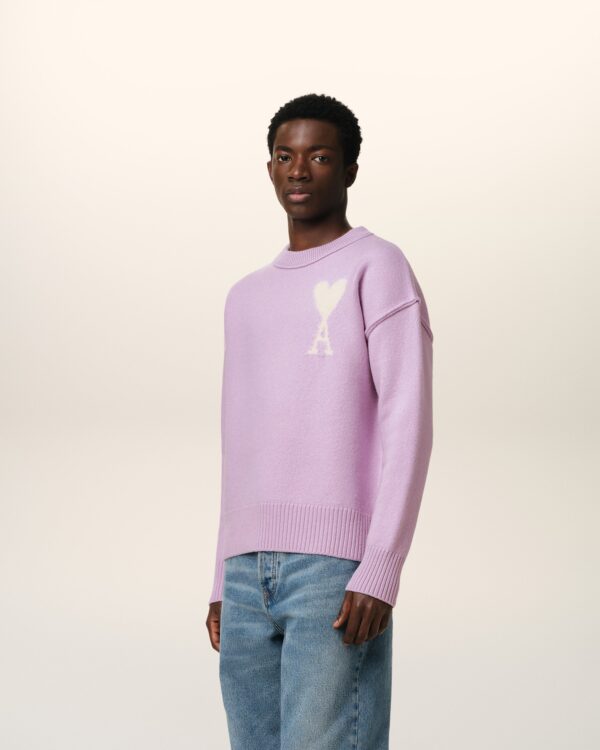 Purple Ami de Coeur Wool Sweater - Image 2
