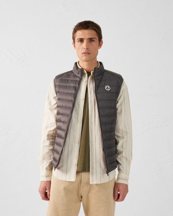 Tom Anthracite Sleeveless Down Jacket - Image 2