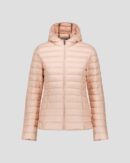 Cloe Light Peach Hooded Lightweight Down Jacket
