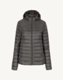 Cloe Anthracite Lightweight Hooded Down Jacket