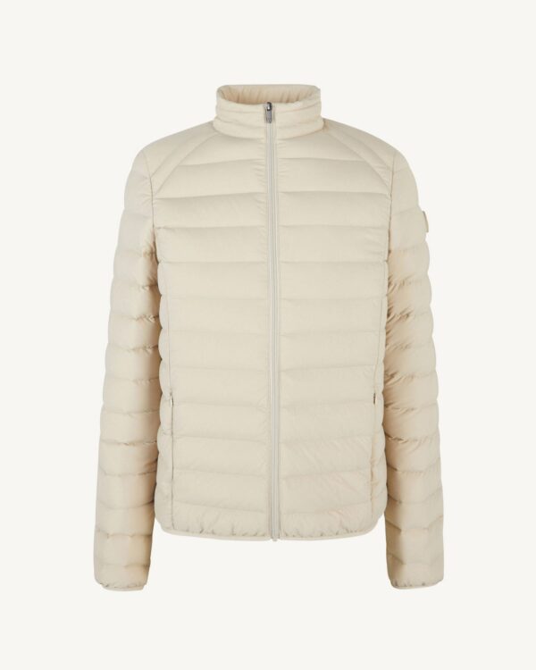 Beige Aragon stretch lightweight down jacket