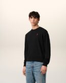 Ami de Coeur Round Neck Wool Sweater