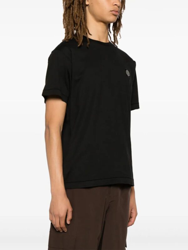 Compass-patch cotton T-shirt - Image 4