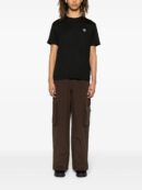Compass-patch cotton T-shirt