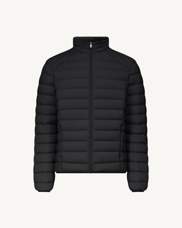 Aragon Black Stretch Lightweight Down Jacket