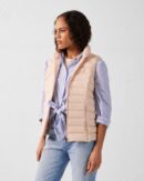 Grenada Light Peach Stretch Sleeveless Down Jacket