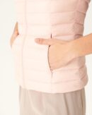 Light pink sleeveless lightweight down jacket Seda