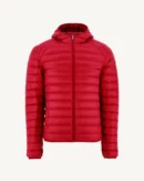 Nico Red Lightweight Hooded Down Jacket