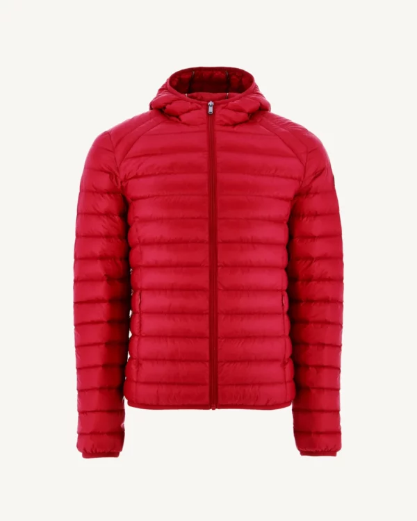 Nico Red Lightweight Hooded Down Jacket
