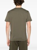 Compass-patch cotton T-shirt