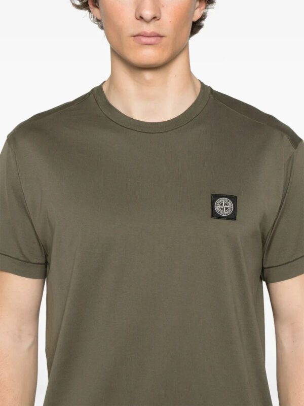 Compass-patch cotton T-shirt - Image 4
