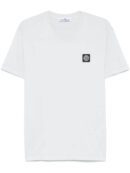Compass-patch cotton T-shirt