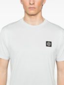 Compass-patch cotton T-shirt