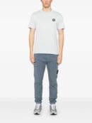 Compass-patch cotton T-shirt
