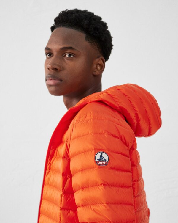 Nico Fire Red Lightweight Hooded Down Jacket - Image 6
