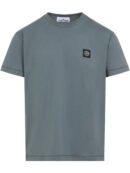 Compass-patch cotton T-shirt
