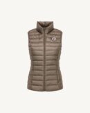 Lightweight sleeveless down jacket Taupe Seda