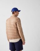 Beige Mat Lightweight Down Jacket
