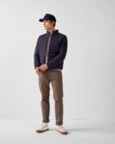 Aragon Navy Stretch Lightweight Down Jacket