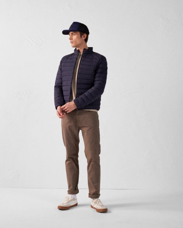 Aragon Navy Stretch Lightweight Down Jacket - Image 2