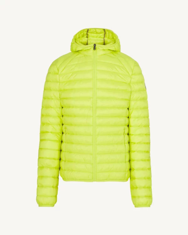 Nico Acid Green Lightweight Hooded Down Jacket