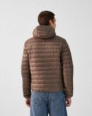 Nico Taupe Lightweight Hooded Down Jacket