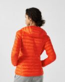 Cloe Fire Red Lightweight Hooded Down Jacket