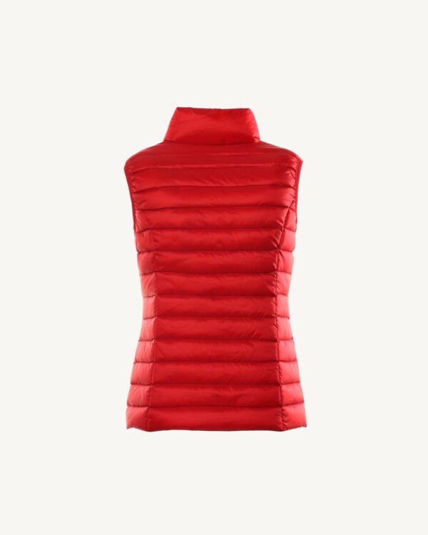 Red Seda Sleeveless Lightweight Down Jacket - Image 2