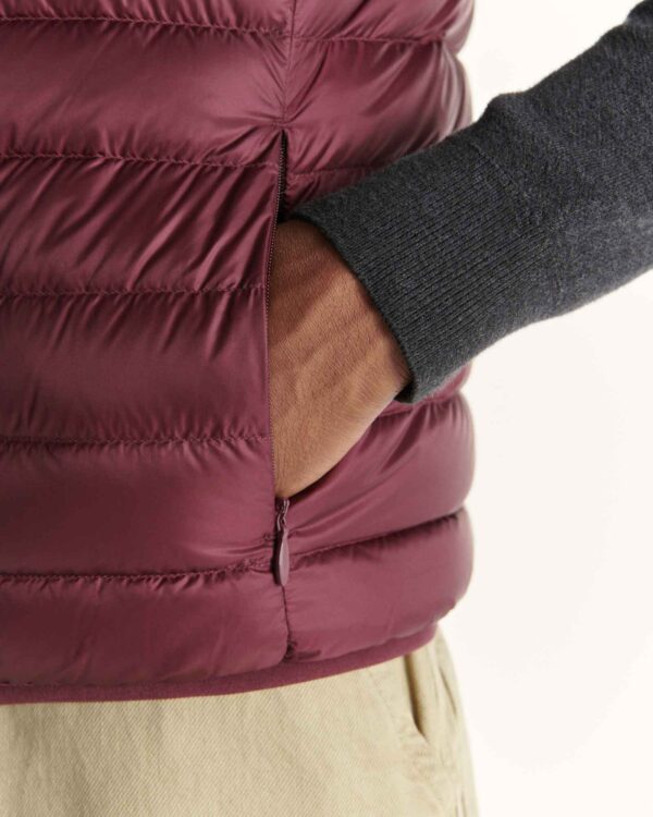 Tom Aubergine Sleeveless Down Jacket - Image 2