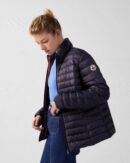 Navy Cha lightweight down jacket