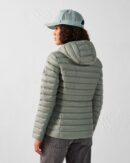 Cloe Mineral Green Lightweight Hooded Down Jacket