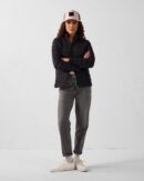 Maia Black Lightweight Stretch Down Jacket
